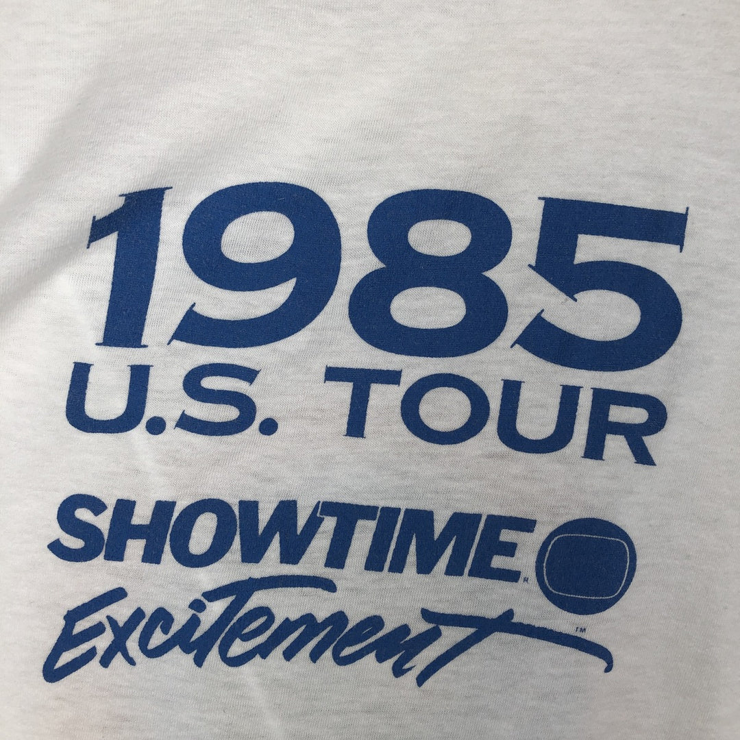 80'S CALIFORNIA GOLD THE FUNNIEST PERSON IN AMERICA Print T-Shirt, Made in USA, Men's XL equivalent, Vintage polyester white type Vintage Second Hand