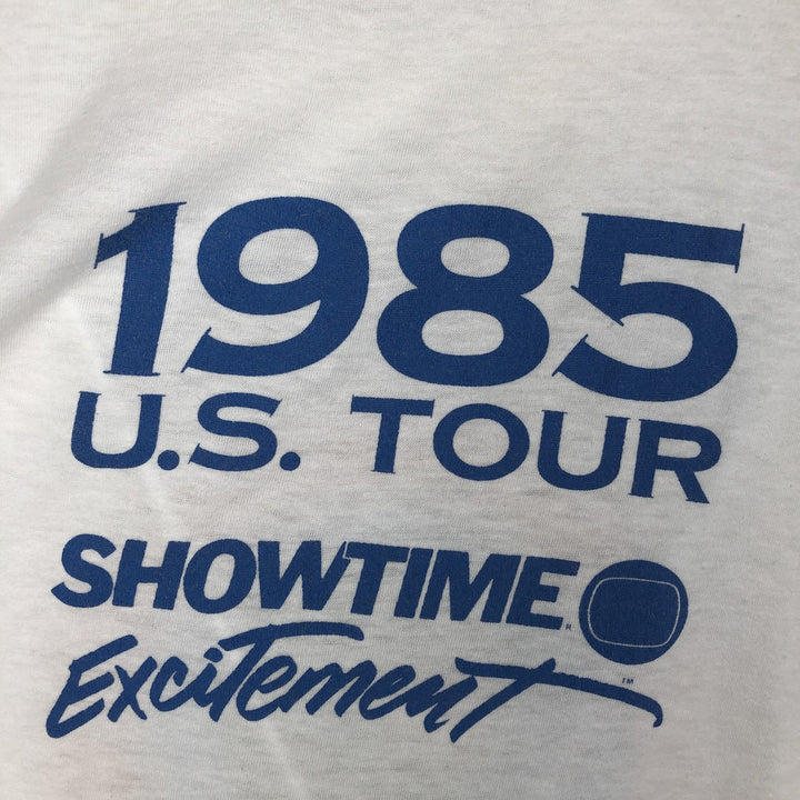 80'S CALIFORNIA GOLD THE FUNNIEST PERSON IN AMERICA Print T-Shirt, Made in USA, Men's XL equivalent, Vintage polyester white type Vintage Second Hand
