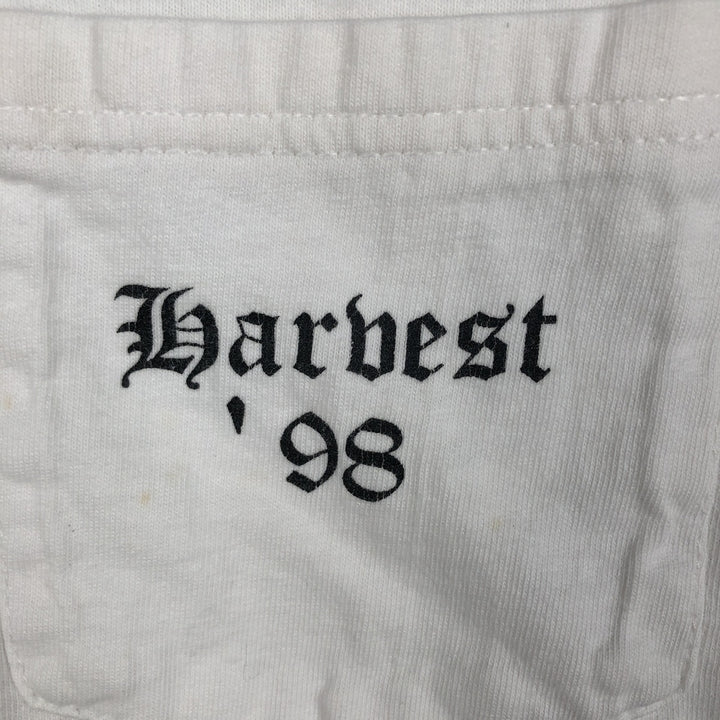 90'S Hanes College T-Shirt, Men's Size XL (approx.), Vintage cotton white type Vintage Second Hand