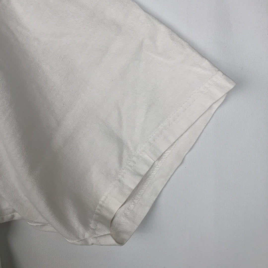 90'S Hanes College T-Shirt, Men's Size XL (approx.), Vintage cotton white type Vintage Second Hand