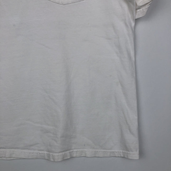 90'S Hanes College T-Shirt, Men's Size XL (approx.), Vintage cotton white type Vintage Second Hand