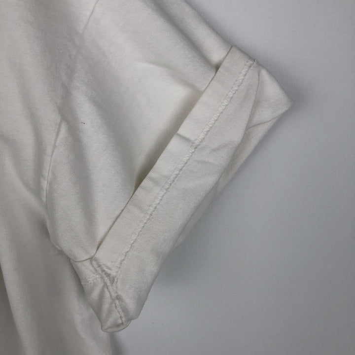 90'S Hanes College T-Shirt, Men's Size XL (approx.), Vintage cotton white type Vintage Second Hand