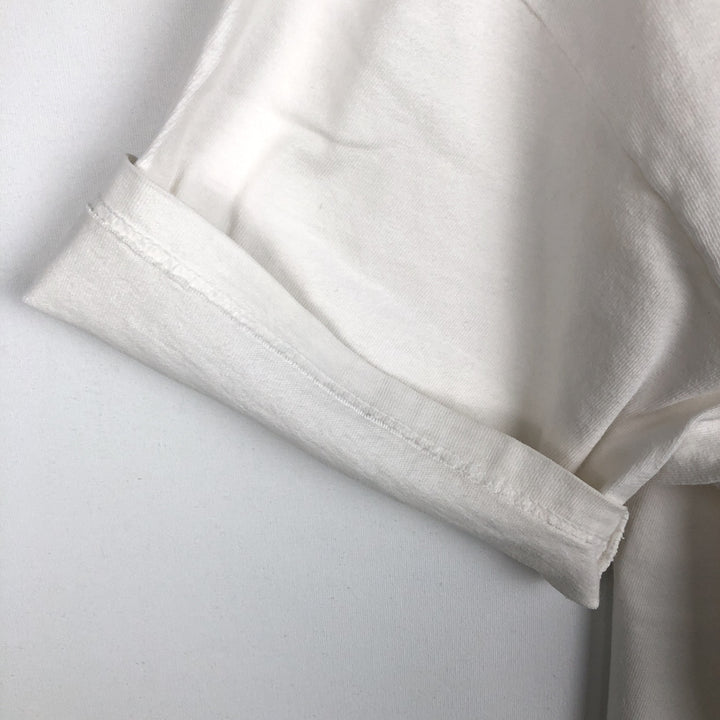 90'S Hanes College T-Shirt, Men's Size XL (approx.), Vintage cotton white type Vintage Second Hand