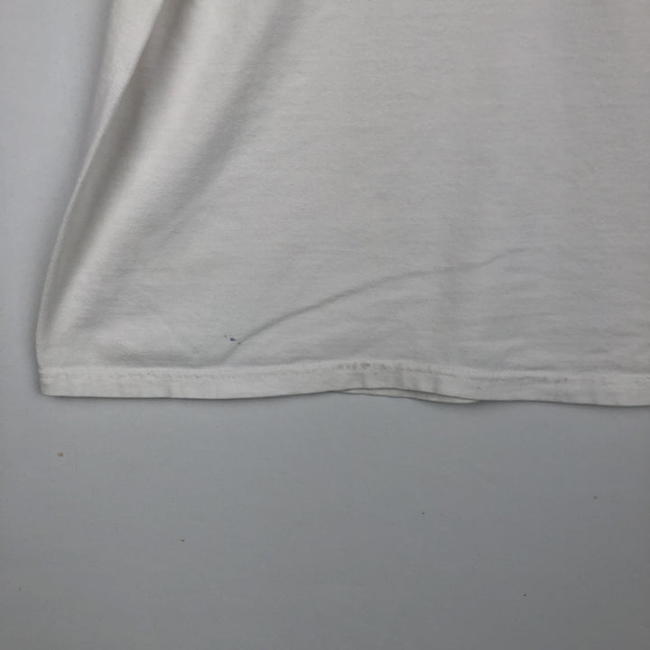 90'S Hanes College T-Shirt, Men's Size XL (approx.), Vintage cotton white type Vintage Second Hand