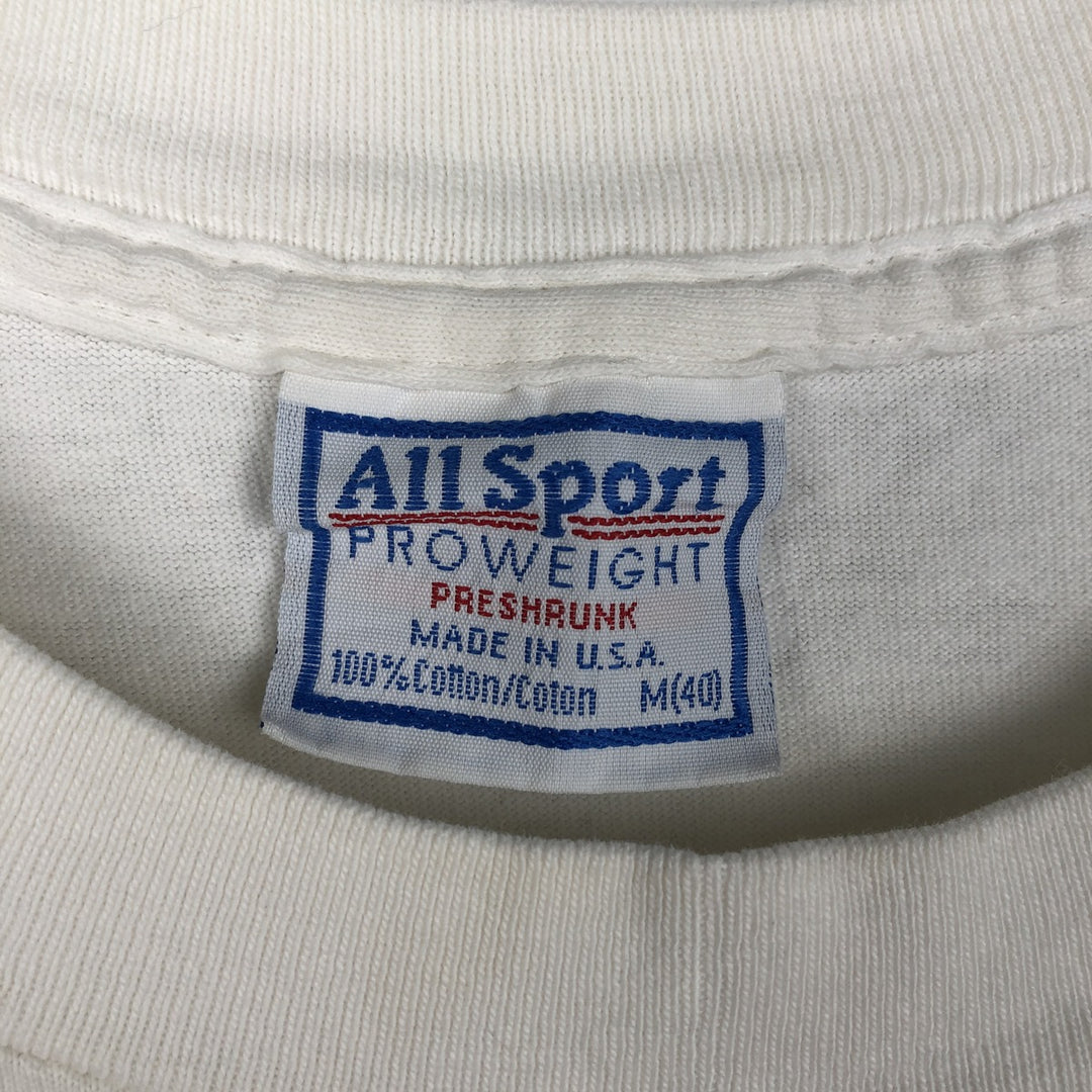 90'S All Sport We Can Do It Rosie the Riveter Print T-Shirt, Made in USA, Men's Size M (Equivalent), Vintage cotton white type Vintage Second Hand
