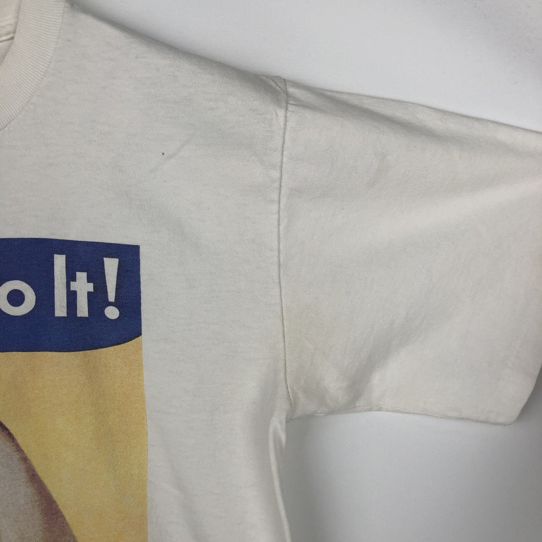 90'S All Sport We Can Do It Rosie the Riveter Print T-Shirt, Made in USA, Men's Size M (Equivalent), Vintage cotton white type Vintage Second Hand