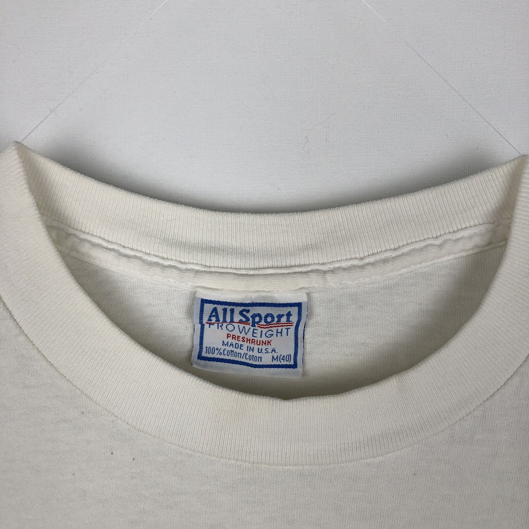 90'S All Sport We Can Do It Rosie the Riveter Print T-Shirt, Made in USA, Men's Size M (Equivalent), Vintage cotton white type Vintage Second Hand