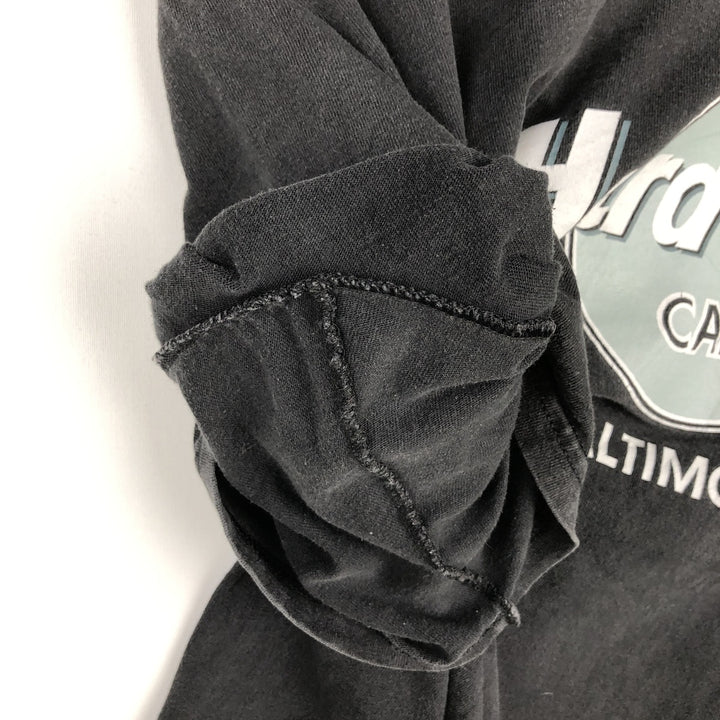 HARD ROCK CAFE Hard Rock Cafe Advertising T-shirt Made in USA Men's XL cotton black type Vintage Second Hand