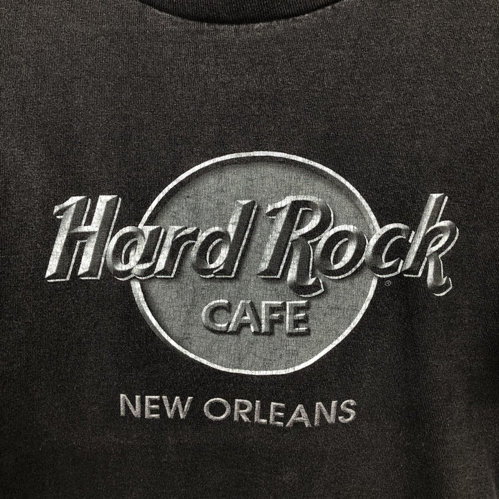 HARD ROCK CAFE Hard Rock Cafe Advertising T-shirt Men's L size cotton black type Vintage Second Hand