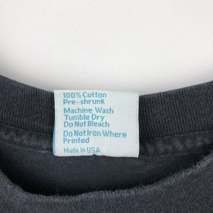 90'S Peacock Papers Advertising T-Shirt, Made in USA, Men's XL equivalent, Vintage cotton black type Vintage Second Hand