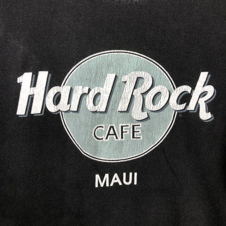 HARD ROCK CAFE Hard Rock Cafe Advertising T-shirt Made in USA Men's L size cotton black type Vintage Second Hand