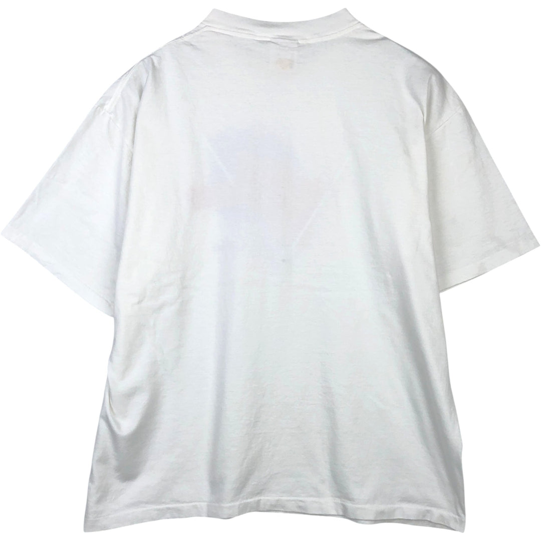 90'S PLANET HOLLYWOOD Advertising T-Shirt, Made in USA, Men's XXL equivalent, Vintage cotton white type Vintage Second Hand
