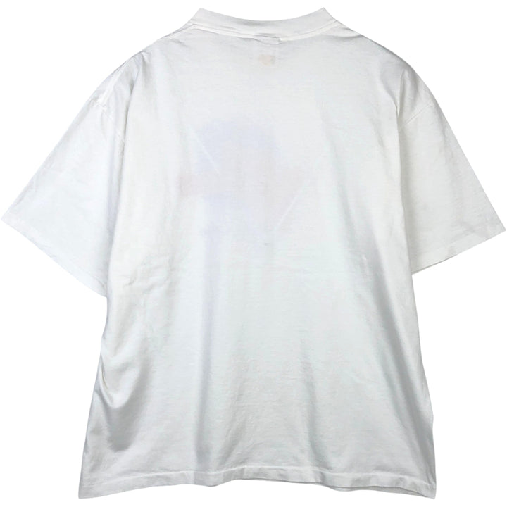 90'S PLANET HOLLYWOOD Advertising T-Shirt, Made in USA, Men's XXL equivalent, Vintage cotton white type Vintage Second Hand