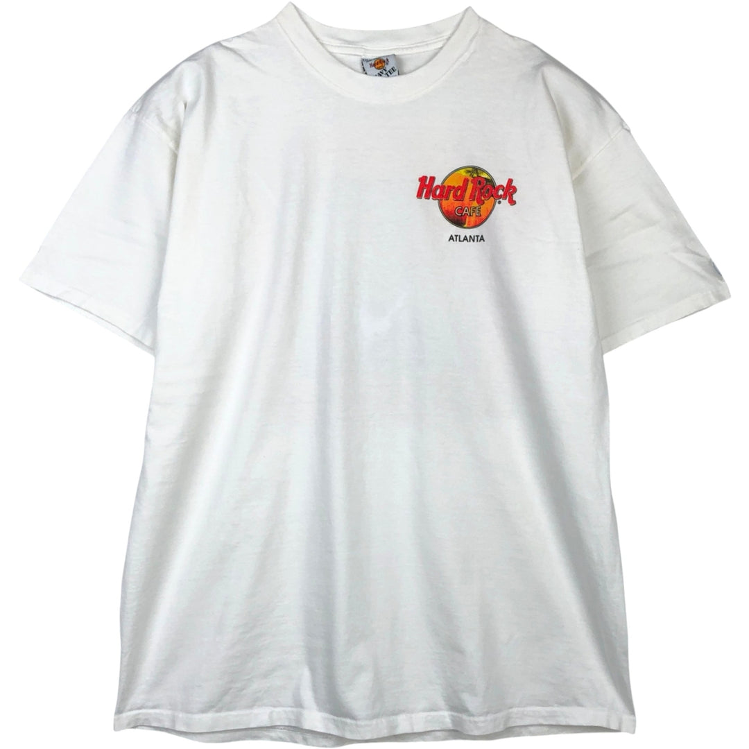 HARD ROCK CAFE Hard Rock Cafe Advertising T-shirt Men's XXL cotton white type Vintage Second Hand