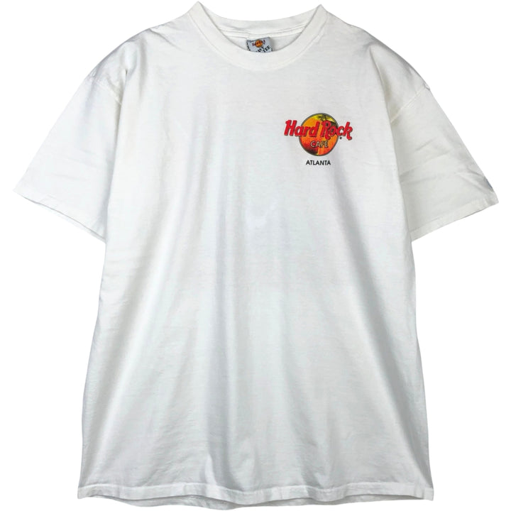 HARD ROCK CAFE Hard Rock Cafe Advertising T-shirt Men's XXL cotton white type Vintage Second Hand