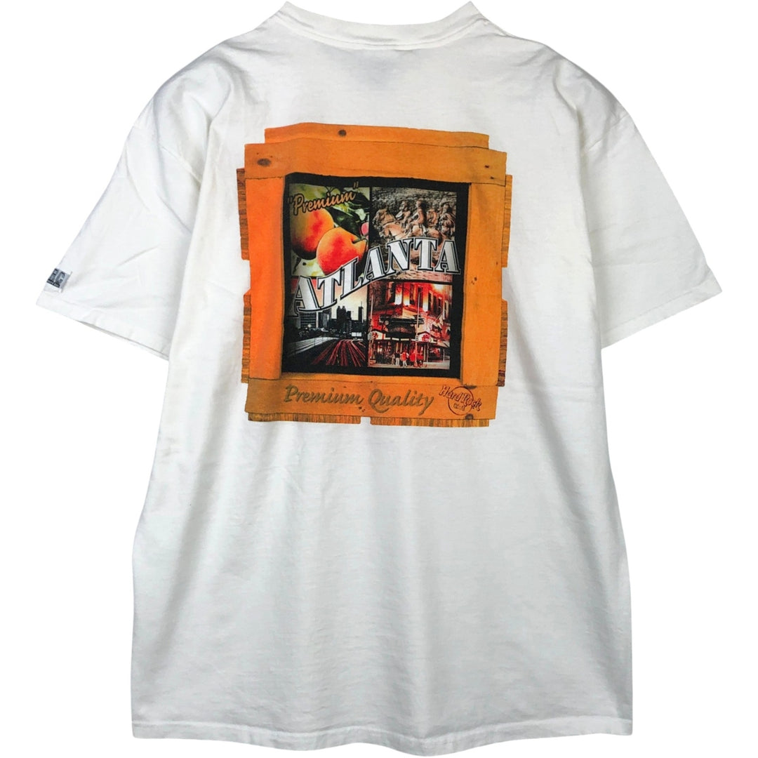 HARD ROCK CAFE Hard Rock Cafe Advertising T-shirt Men's XXL cotton white type Vintage Second Hand