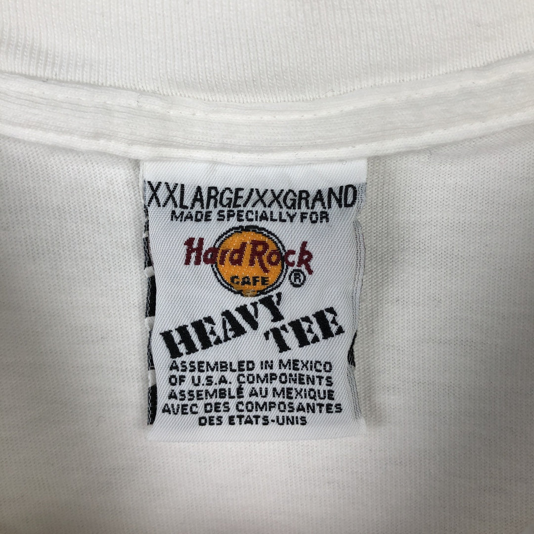 HARD ROCK CAFE Hard Rock Cafe Advertising T-shirt Men's XXL cotton white type Vintage Second Hand