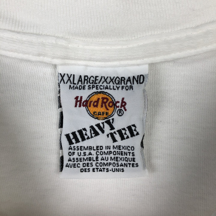 HARD ROCK CAFE Hard Rock Cafe Advertising T-shirt Men's XXL cotton white type Vintage Second Hand