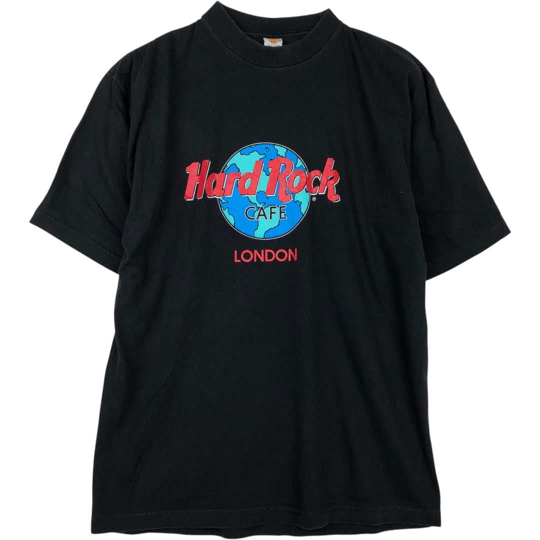 HARD ROCK CAFE Hard Rock Cafe Advertising T-shirt Men's XL size cotton black type Vintage Second Hand