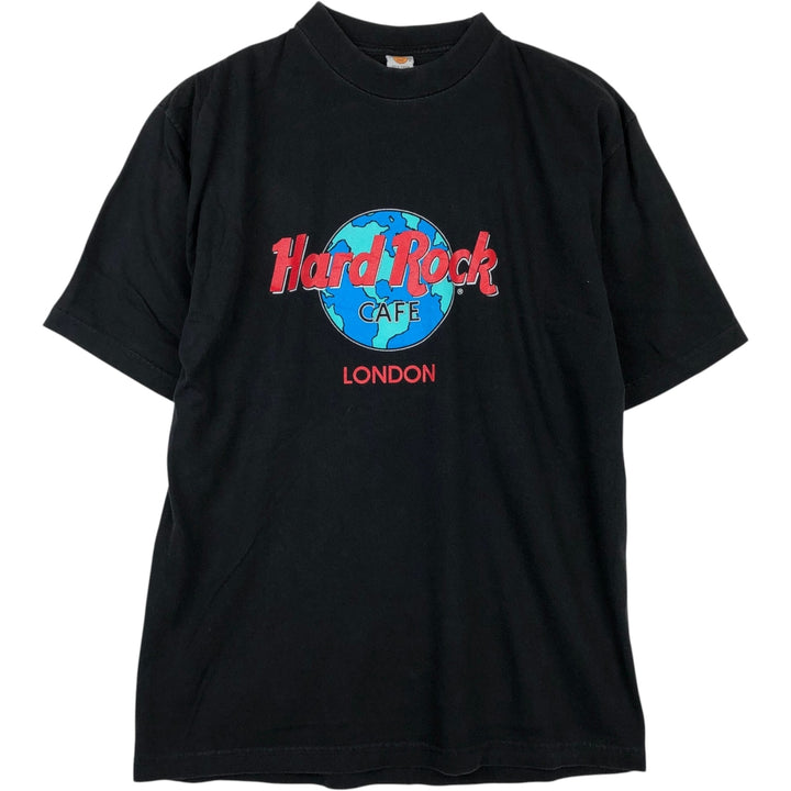HARD ROCK CAFE Hard Rock Cafe Advertising T-shirt Men's XL size cotton black type Vintage Second Hand