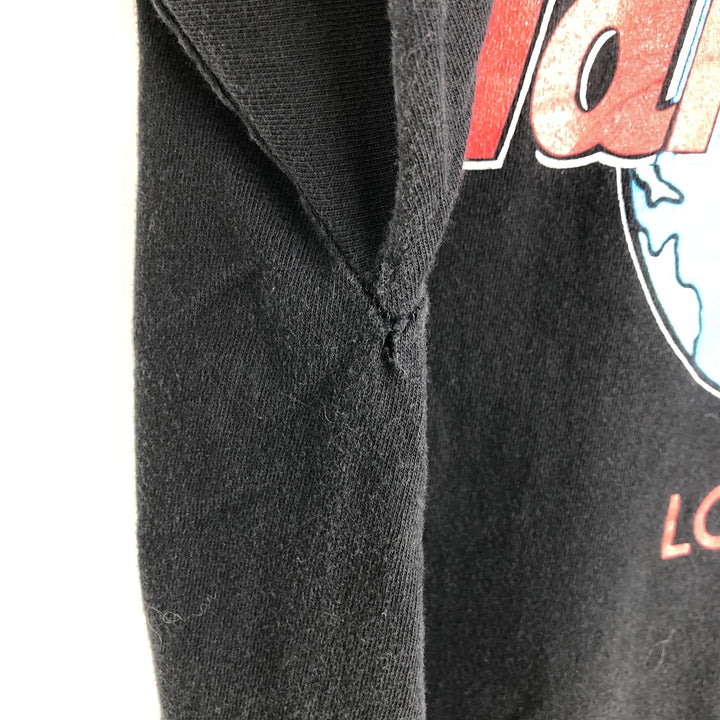 HARD ROCK CAFE Hard Rock Cafe Advertising T-shirt Men's XL size cotton black type Vintage Second Hand