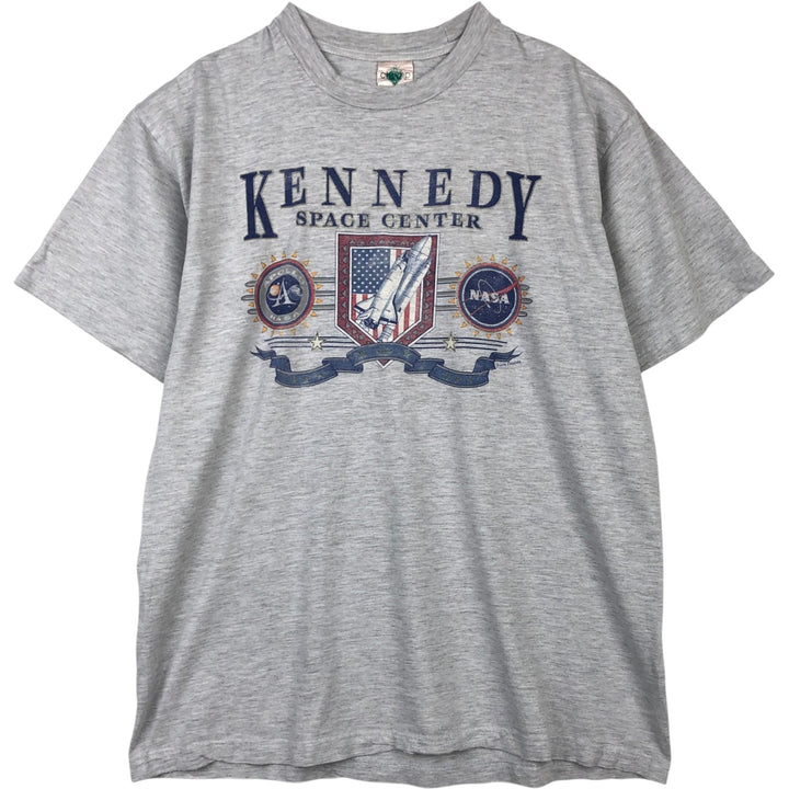 CHAMP NASA Advertising T-Shirt, Men's XL (approx.), Vintage cotton gray type Vintage Second Hand