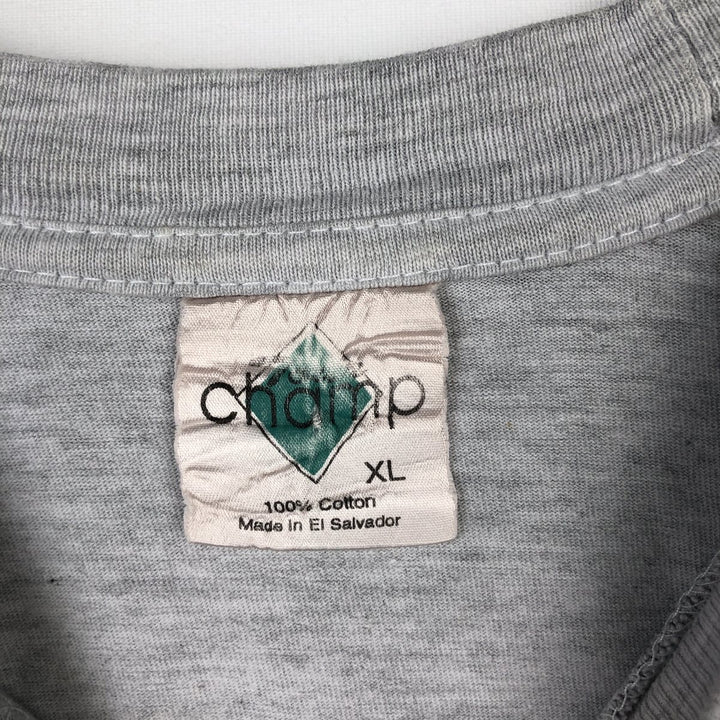 CHAMP NASA Advertising T-Shirt, Men's XL (approx.), Vintage cotton gray type Vintage Second Hand