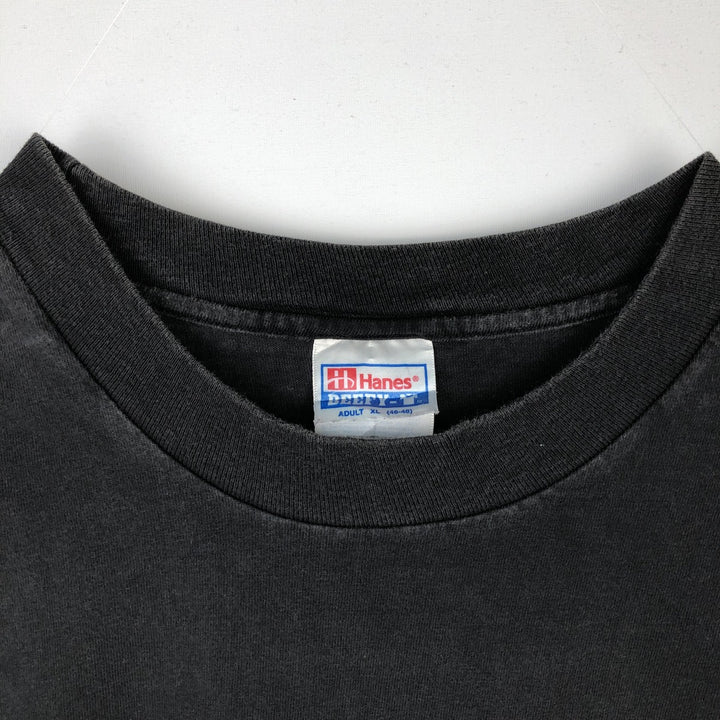 90s-00'S Hanes BEEFY-T JCPenney Advertising T-shirt, Men's XL equivalent, Vintage cotton black type Vintage Second Hand