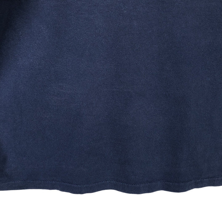 90'S ONEITA Advertising T-shirt Made in USA Men's L Vintage cotton navy blue type Vintage Second Hand