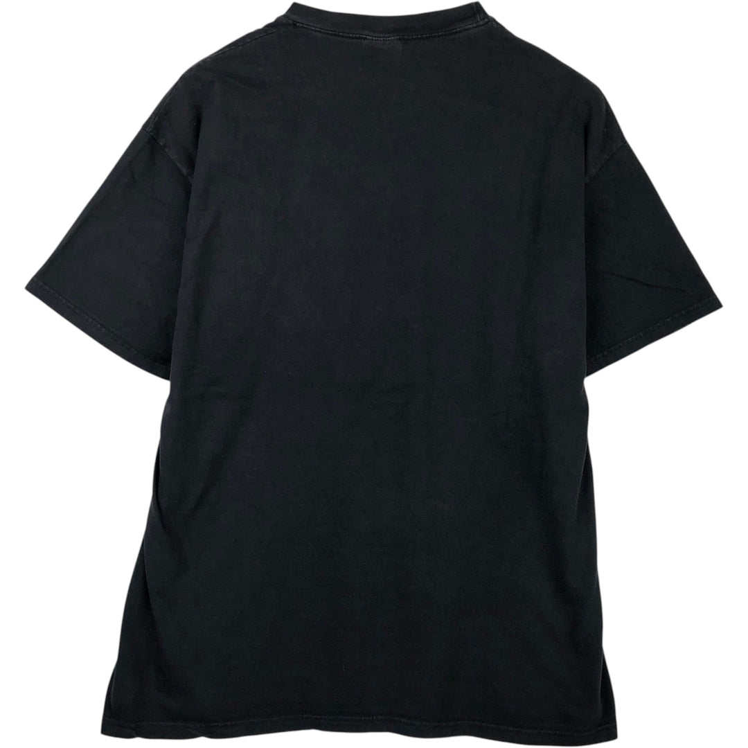 90'S Hanes BEEFY-T BLACKHAWK STOUT Advertising T-Shirt, Made in USA, Men's XL equivalent. cotton black type Vintage Second Hand