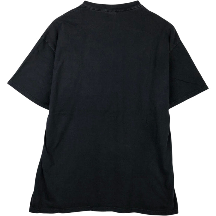 90'S Hanes BEEFY-T BLACKHAWK STOUT Advertising T-Shirt, Made in USA, Men's XL equivalent. cotton black type Vintage Second Hand