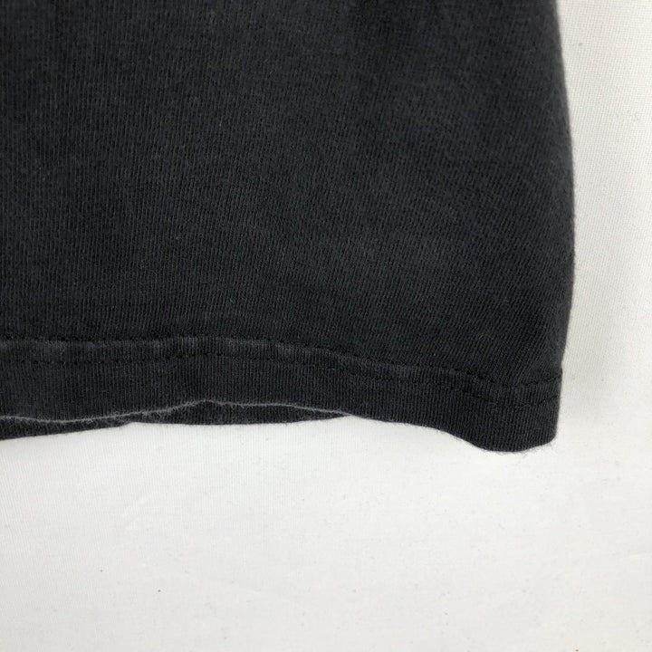 90'S Hanes BEEFY-T BLACKHAWK STOUT Advertising T-Shirt, Made in USA, Men's XL equivalent. cotton black type Vintage Second Hand