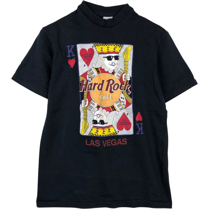 ~90'S Hard Rock Cafe Advertising T-Shirt, Made in USA, Men's Size M (Equivalent), Vintage cotton black type Vintage Second Hand