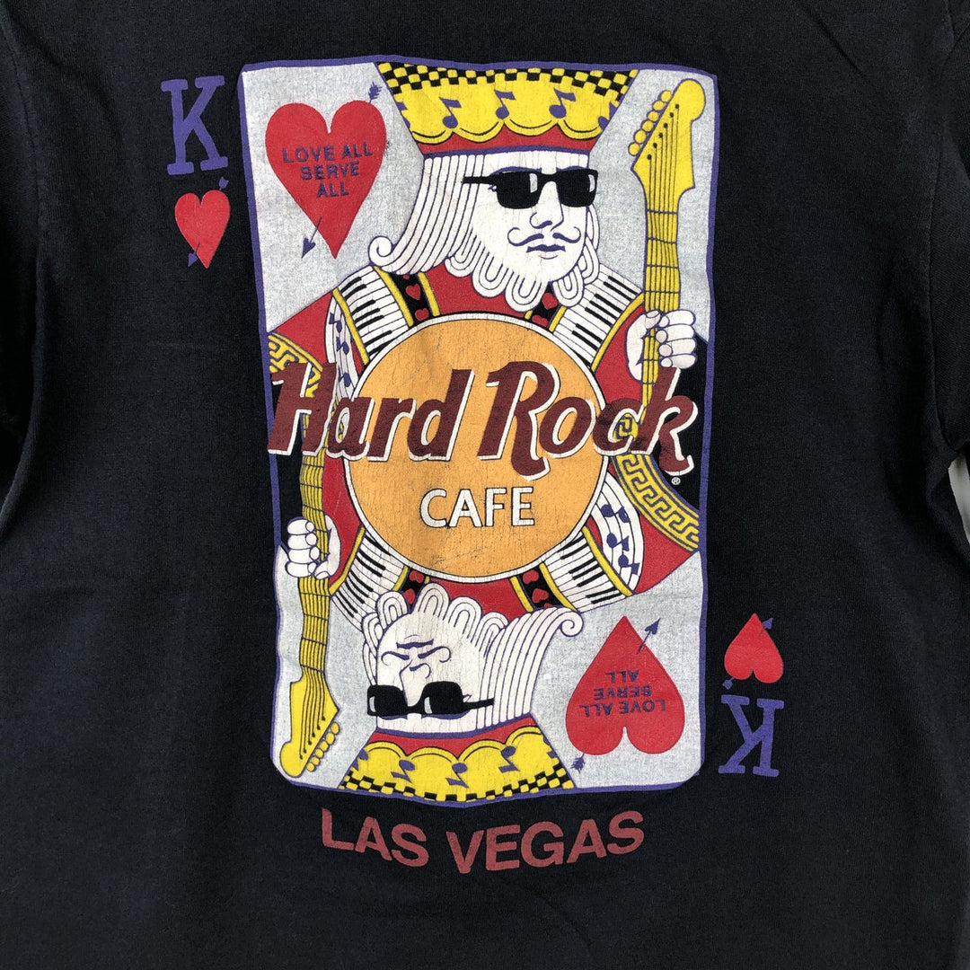 ~90'S Hard Rock Cafe Advertising T-Shirt, Made in USA, Men's Size M (Equivalent), Vintage cotton black type Vintage Second Hand