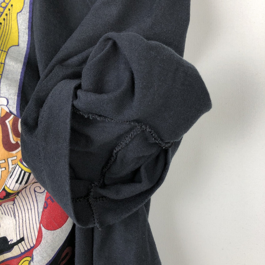 ~90'S Hard Rock Cafe Advertising T-Shirt, Made in USA, Men's Size M (Equivalent), Vintage cotton black type Vintage Second Hand