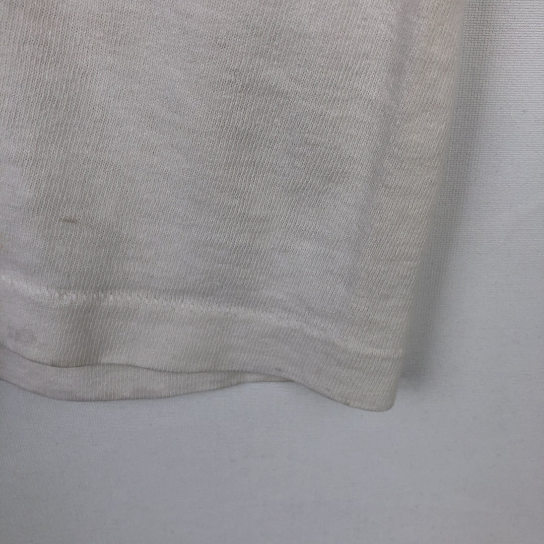 ~90'S PORSCHE advertising T-shirt, Made in USA, Men's size L (approx.) cotton white type Vintage Second Hand