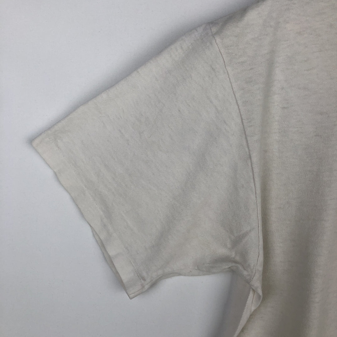 ~90'S PORSCHE advertising T-shirt, Made in USA, Men's size L (approx.) cotton white type Vintage Second Hand