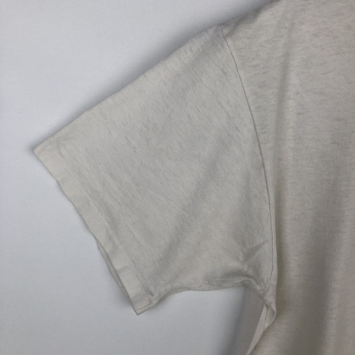 ~90'S PORSCHE advertising T-shirt, Made in USA, Men's size L (approx.) cotton white type Vintage Second Hand
