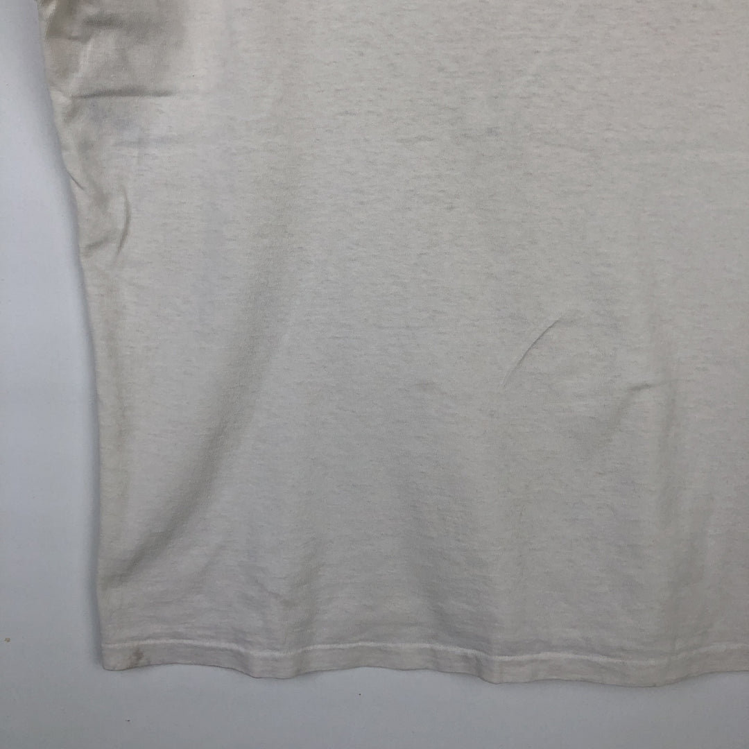 ~90'S PORSCHE advertising T-shirt, Made in USA, Men's size L (approx.) cotton white type Vintage Second Hand
