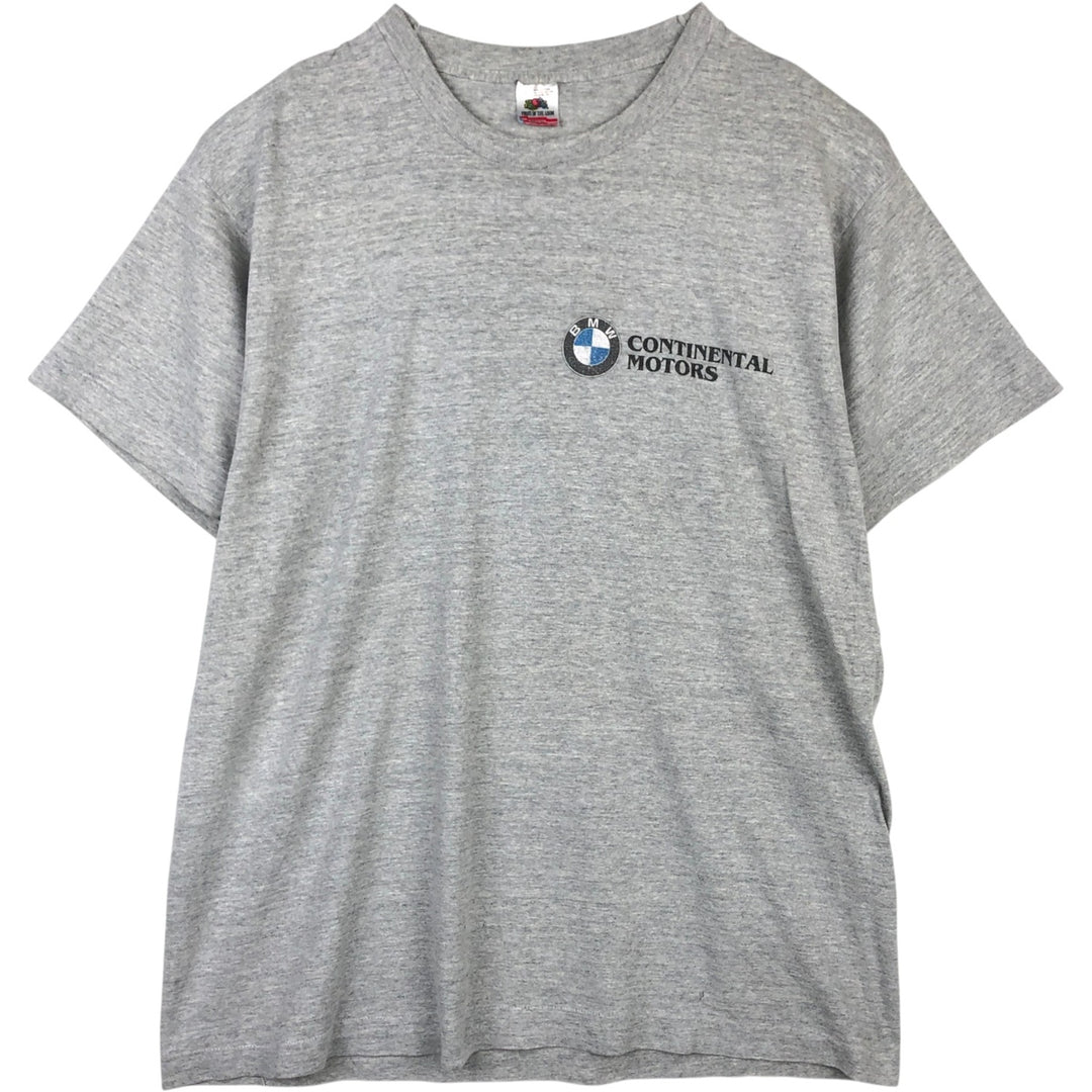 90'S Fruit of the Loom BMW Advertising T-Shirt, Made in USA, Men's XL equivalent, Vintage cotton gray type Vintage Second Hand