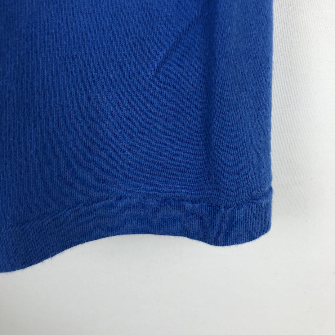 90'S Hanes BEEFY-T Sony Advertising T-Shirt, Men's Size L (approx.), Vintage cotton blue type Vintage Second Hand