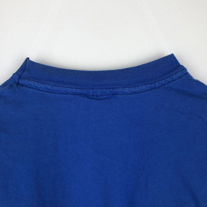 90'S Hanes BEEFY-T Sony Advertising T-Shirt, Men's Size L (approx.), Vintage cotton blue type Vintage Second Hand