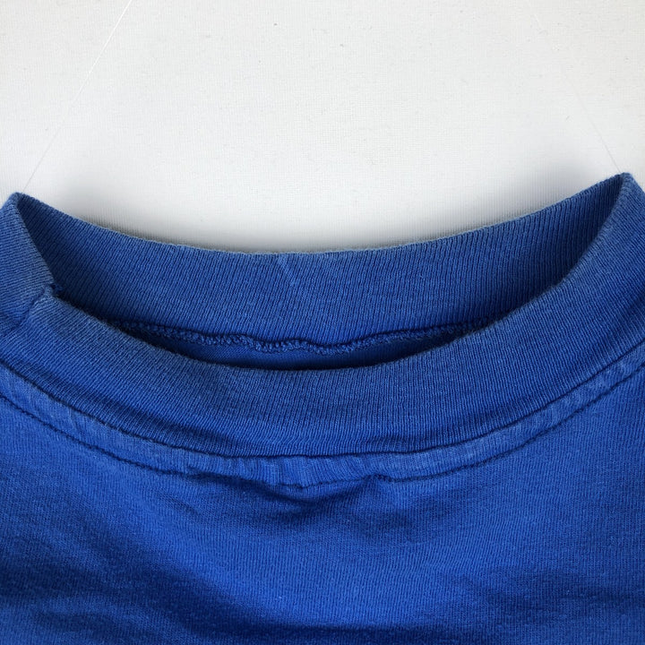 90'S Hanes BEEFY-T Sony Advertising T-Shirt, Men's Size L (approx.), Vintage cotton blue type Vintage Second Hand