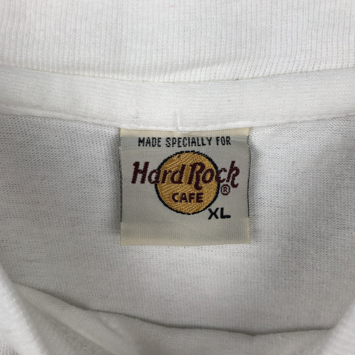 HARD ROCK CAFE Hard Rock Cafe Advertising T-shirt Men's XL size cotton white type Vintage Second Hand