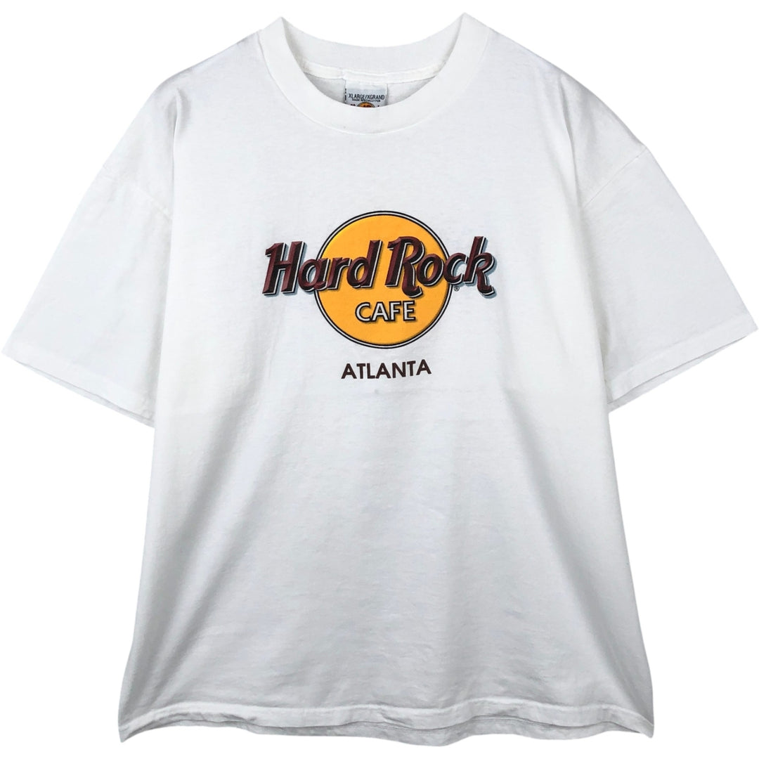 HARD ROCK CAFE Hard Rock Cafe Advertising T-shirt Men's XL size cotton pale white type Vintage Second Hand