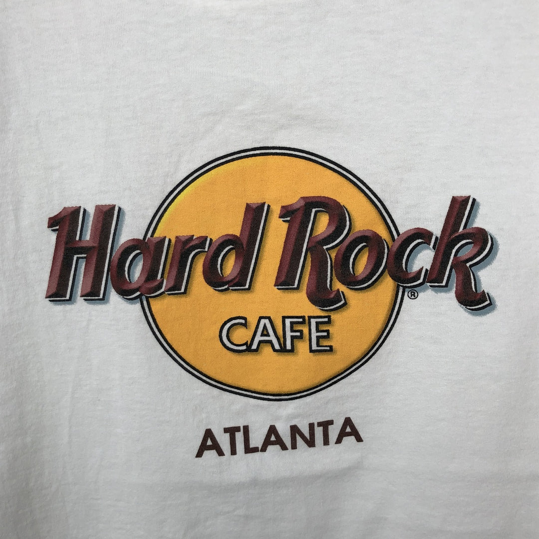 HARD ROCK CAFE Hard Rock Cafe Advertising T-shirt Men's XL size cotton pale white type Vintage Second Hand