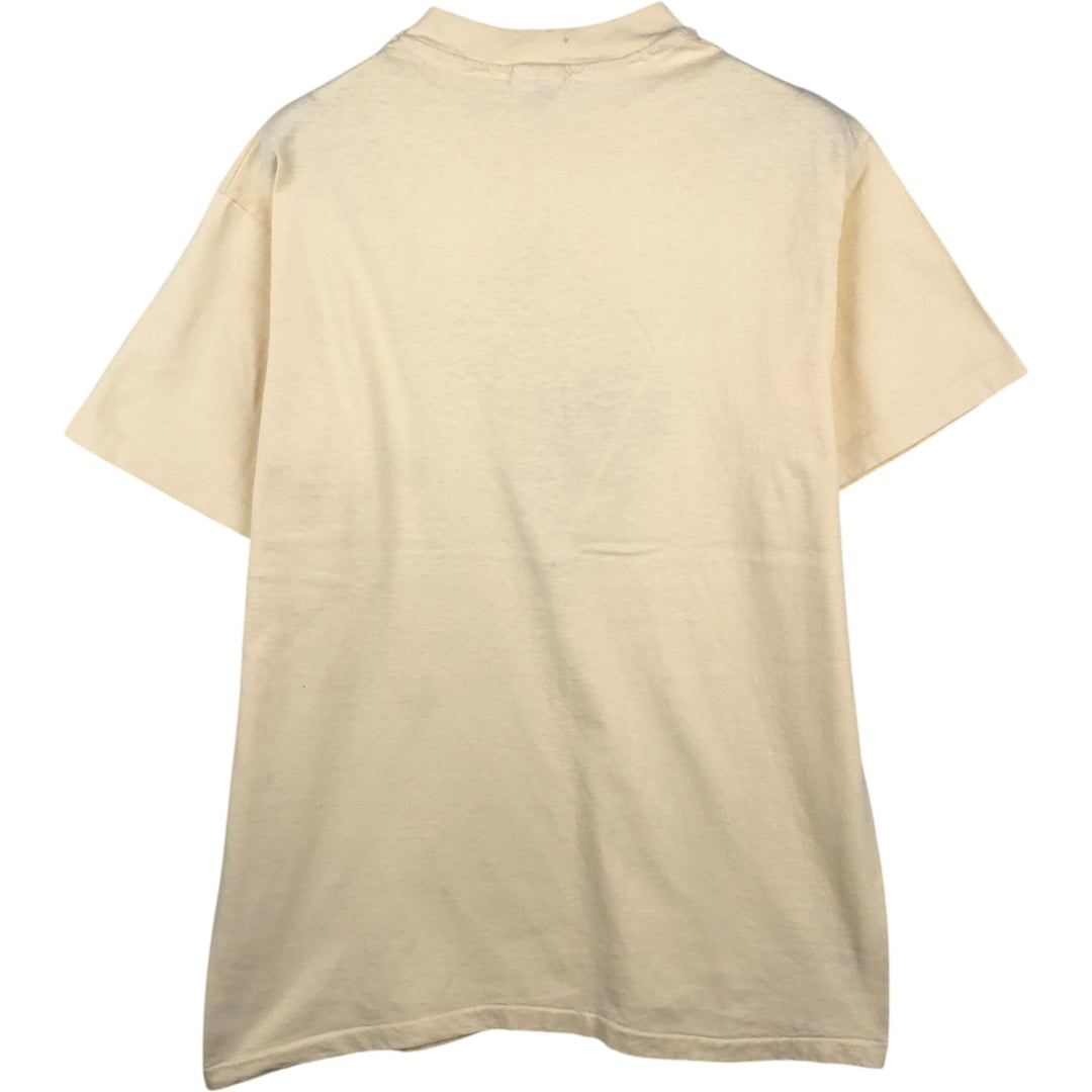 Hanes RASTAFARI Rastafari Print T-Shirt, Made in USA, Men's Size L (Equivalent), Vintage cotton unbleached Vintage Second Hand