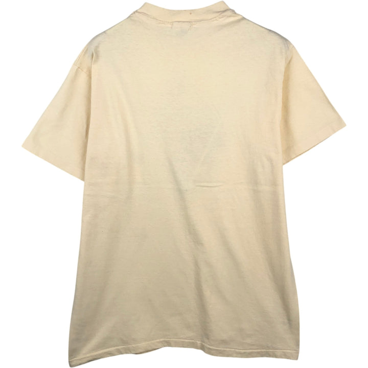 Hanes RASTAFARI Rastafari Print T-Shirt, Made in USA, Men's Size L (Equivalent), Vintage cotton unbleached Vintage Second Hand
