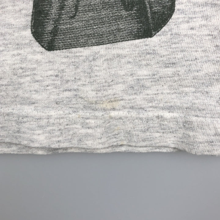90'S rel.e.vant.products printed T-shirt, made in USA, men's size L equivalent, vintage. cotton gray type Vintage Second Hand
