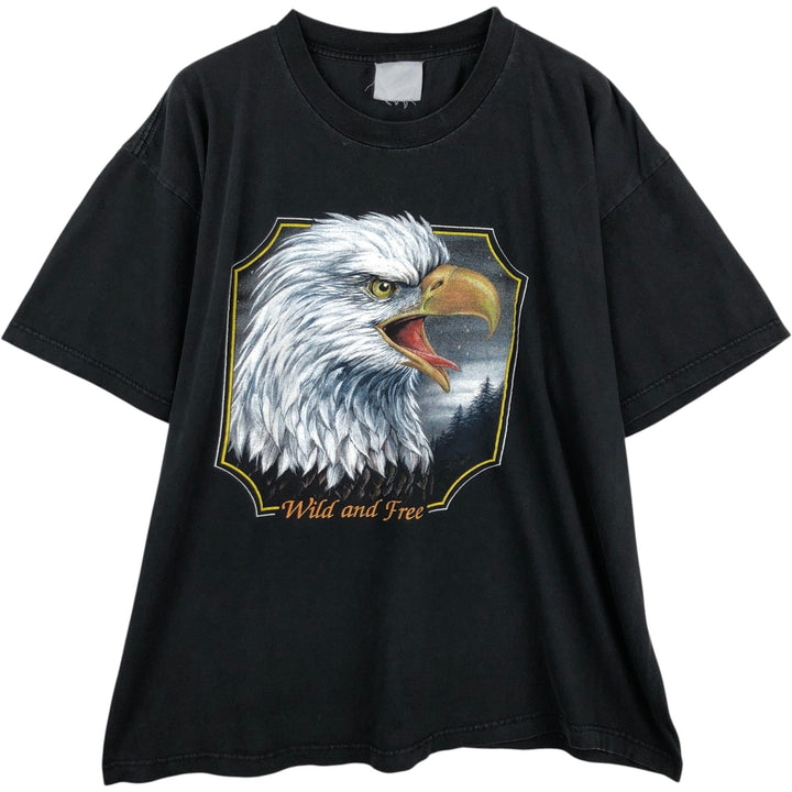 2000'S DAYTONA BEACH BIKE WEEK 2002 Eagle Pattern Engine Motorcycle Bike T-Shirt, Men's XL (approx.) unclear black type Vintage Second Hand